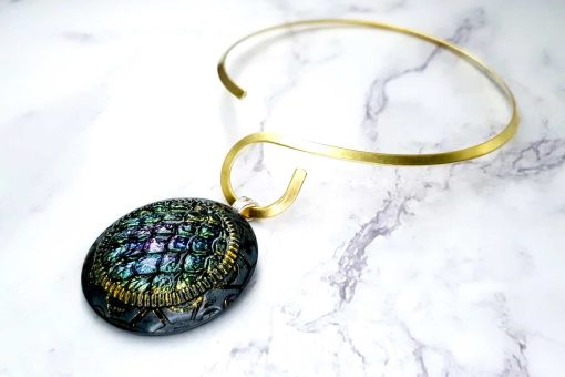 Twisted Golden Metal Necklaces For Pendant #25304