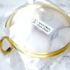 Twisted Golden Metal Necklaces For Pendant #25319