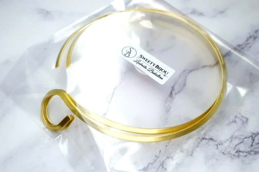 Twisted Golden Metal Necklaces For Pendant #25319