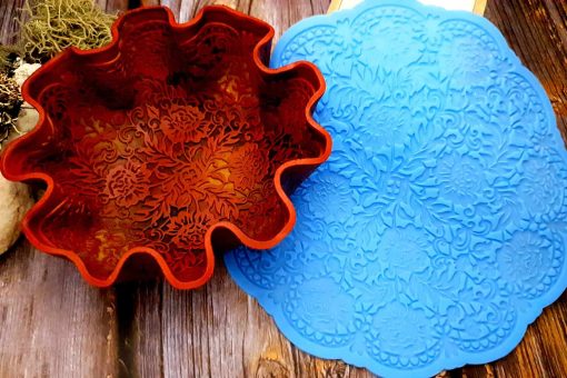 Large Round Lace Silicone Texture #25513