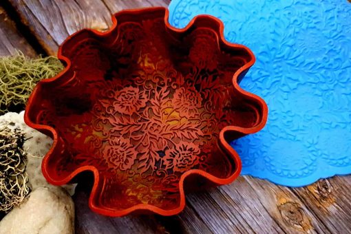 Large Round Lace Silicone Texture #25515