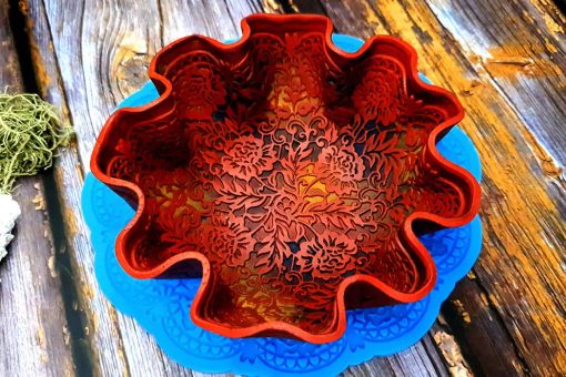 Large Round Lace Silicone Texture #25516