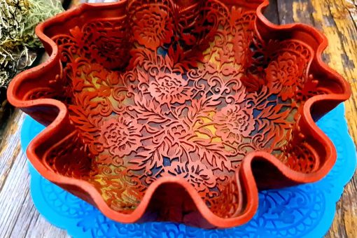 Large Round Lace Silicone Texture #25517