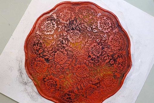 Large Round Lace Silicone Texture #25521