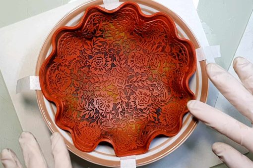 Large Round Lace Silicone Texture #25525