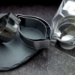 3 Stainless steel petal shape cutters #27372