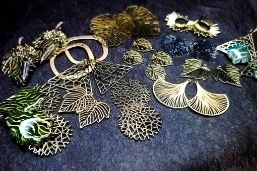 Mixed set 22 pieces earrings metal charms #27230