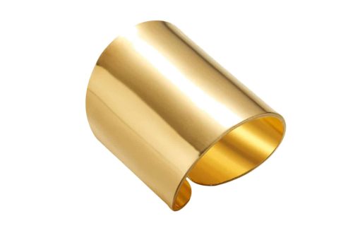 Golden color Ring cuff metal backing base #27306