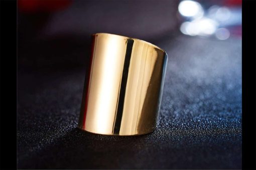 Golden color Ring cuff metal backing base #27310