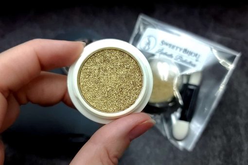 Solid golden powder with metal+chrome effect pigment #27355