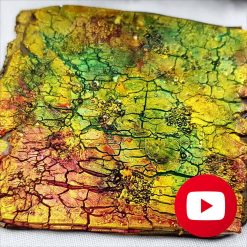 Ammolite style Crackle Surface Technique #31625