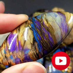 Realistic multicolor labradorite stone imitation #27046