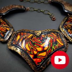 How to make a polymer clay necklace #26984