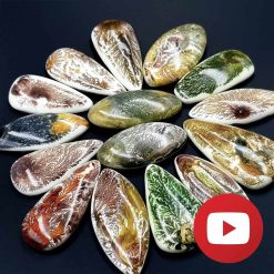 How to make faux polymer clay dendritic agate #26219