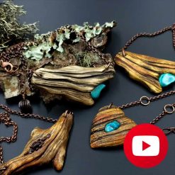 How to make polymer clay faux driftwood pendants #26611