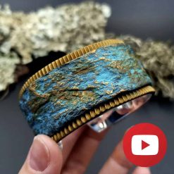 Interesting bracelet in rock imitation technique #26257