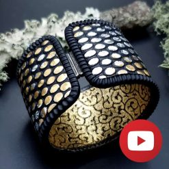 How to make polymer clay retro style bracelet #26256