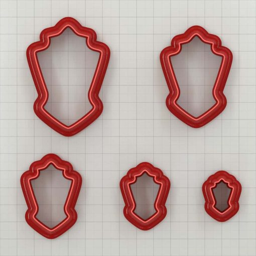 Sophisticated Shield-Shaped Clay Cutter #29922