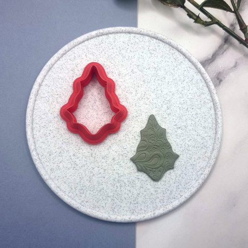 Wave-Edged Heart - Clay Cutters for Earrings