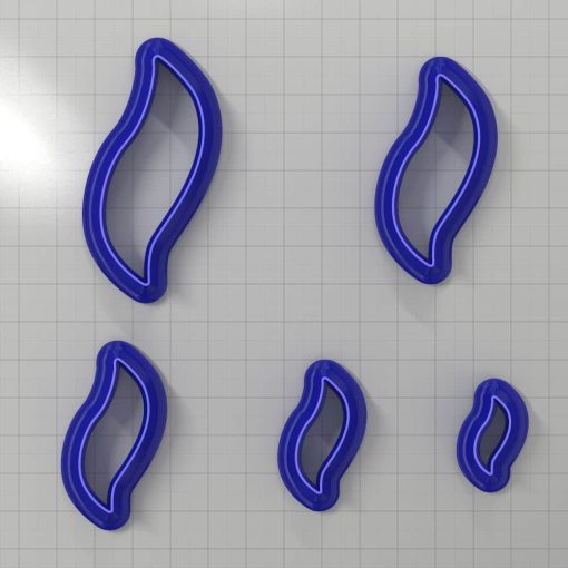 Set of 5 cutters: DROPS#8 Left #33114