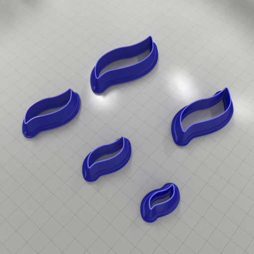 Set of 5 cutters: DROPS#8 Left #33116