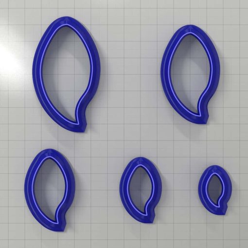 Set of 5 cutters: DROPS#12 Right #33144