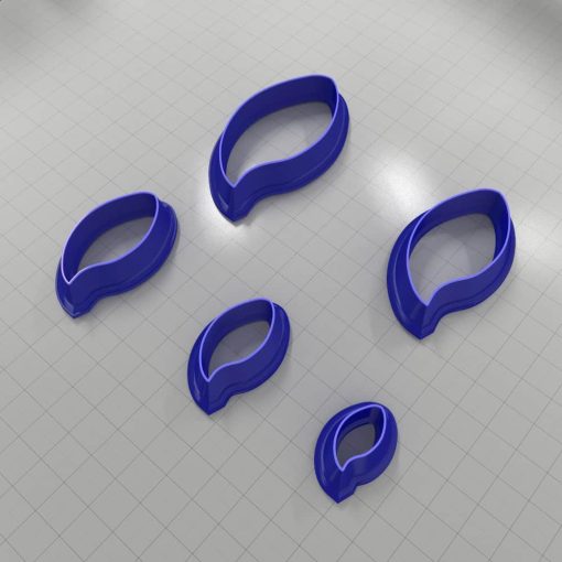 Set of 5 cutters: DROPS#12 Right #33145