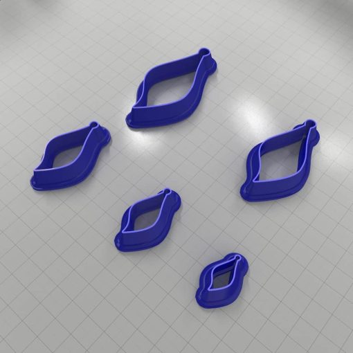 Set of 5 cutters: DROPS#22 Left #33196