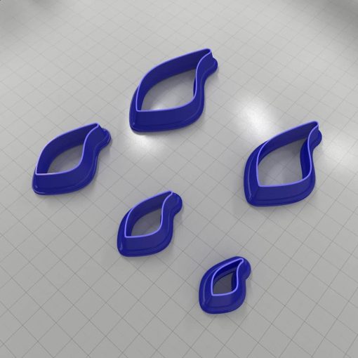 Set of 5 cutters: DROPS#45 Right #33345