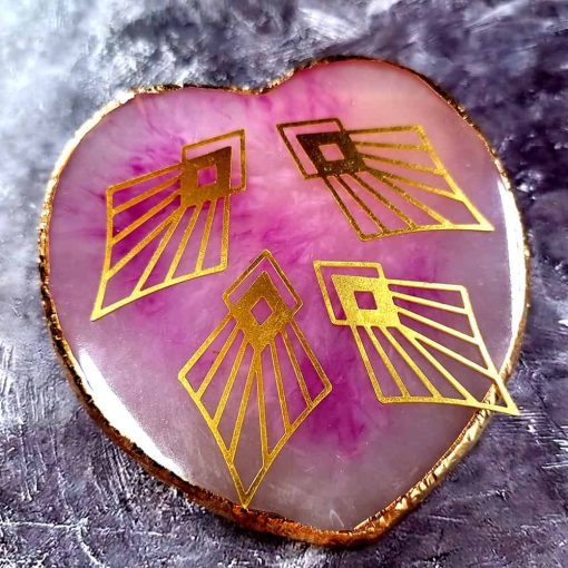 4 Raw Brass Charms "Rays of the Sun" #33947