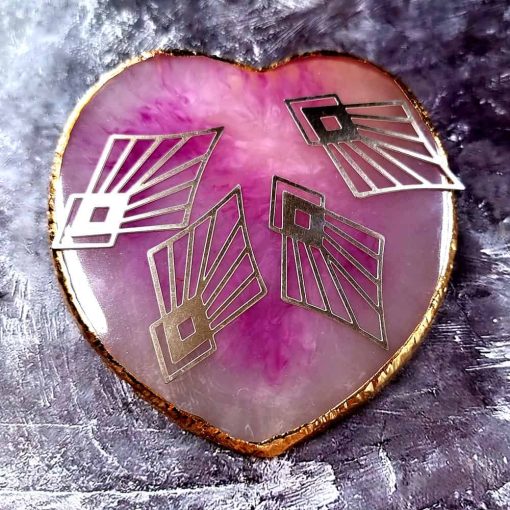 4 Stainless steel Charms "Rays of the Sun" #33954