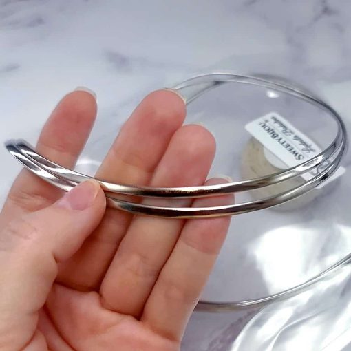 2 Silver color metal necklaces for Pendant #35261