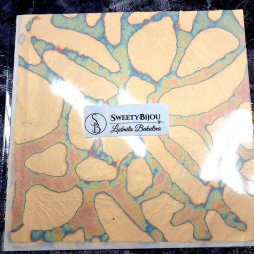 Pink-Golden Metal Leafs #34434