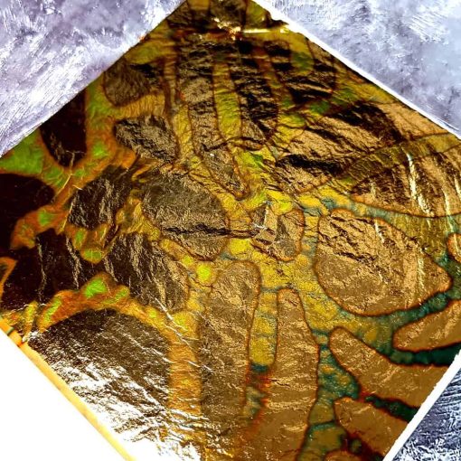 Pink-Golden Metal Leafs #34437