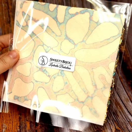 Pink-Golden Metal Leafs #34441