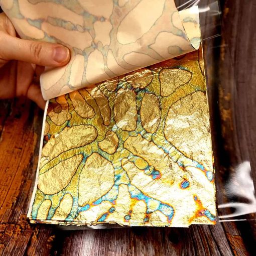 Pink-Golden Metal Leafs #34446