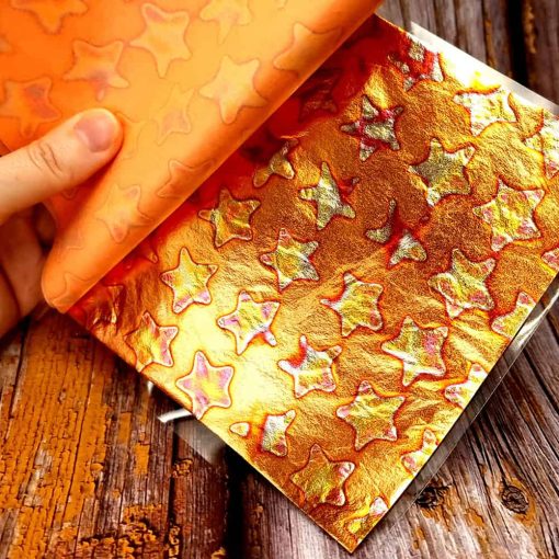 Copper Stars Metal Leafs #34464