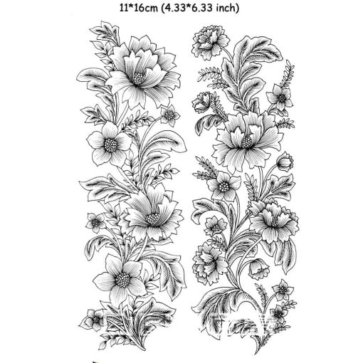 Roses transparent clear silicone stamp #34082