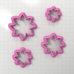 Fire Flower Clay Cutter #36250