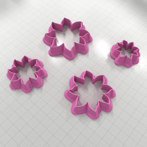 Fire Flower Clay Cutter #36258