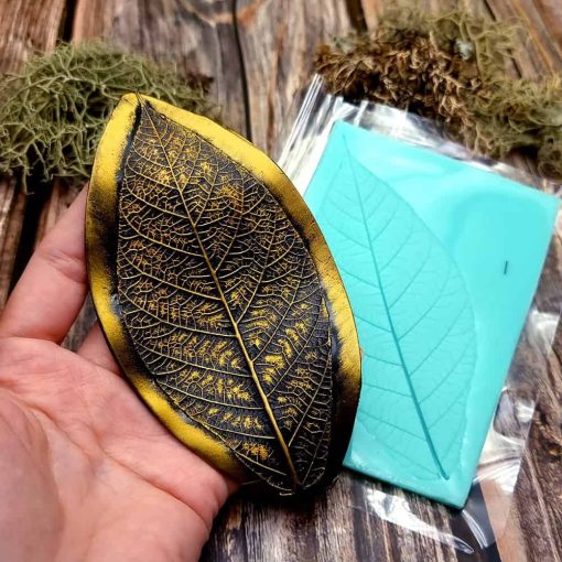 Tree Leaf - Handmade texture-mold of real leaf #35984