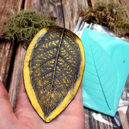 Tree Leaf - Handmade texture-mold of real leaf #35990