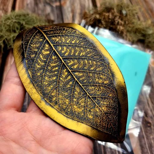 Tree Leaf - Handmade texture-mold of real leaf #35996