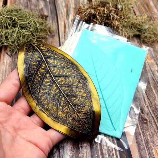 Tree Leaf - Handmade texture-mold of real leaf #36004