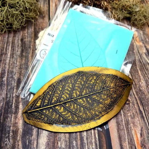 Tree Leaf - Handmade texture-mold of real leaf #36025