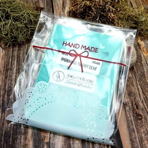 Morning Glory Leaf - Handmade texture-mold of real leaf #35969