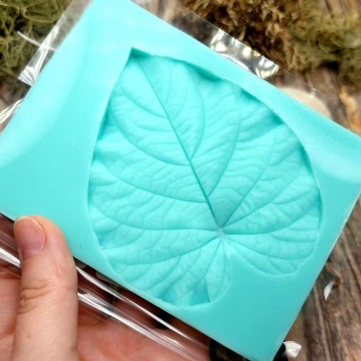 Morning Glory Leaf - Handmade texture-mold of real leaf #35994