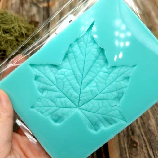 Handmade texture mold - Five fingers Leaf #35995