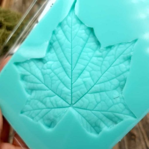 Handmade texture mold - Five fingers Leaf #36003