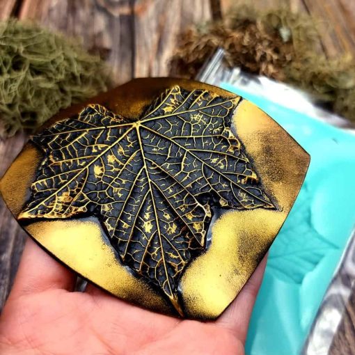 Handmade texture mold - Five fingers Leaf #36033